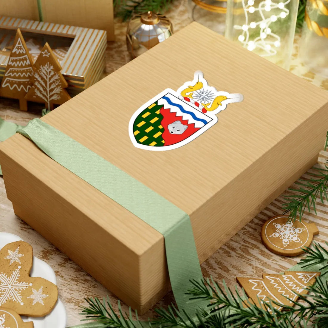 Coat of arms of Northwest Territories (Canada) (Coat of Arms) STICKER Vinyl Kiss-Cut Decal - The Sticker Space