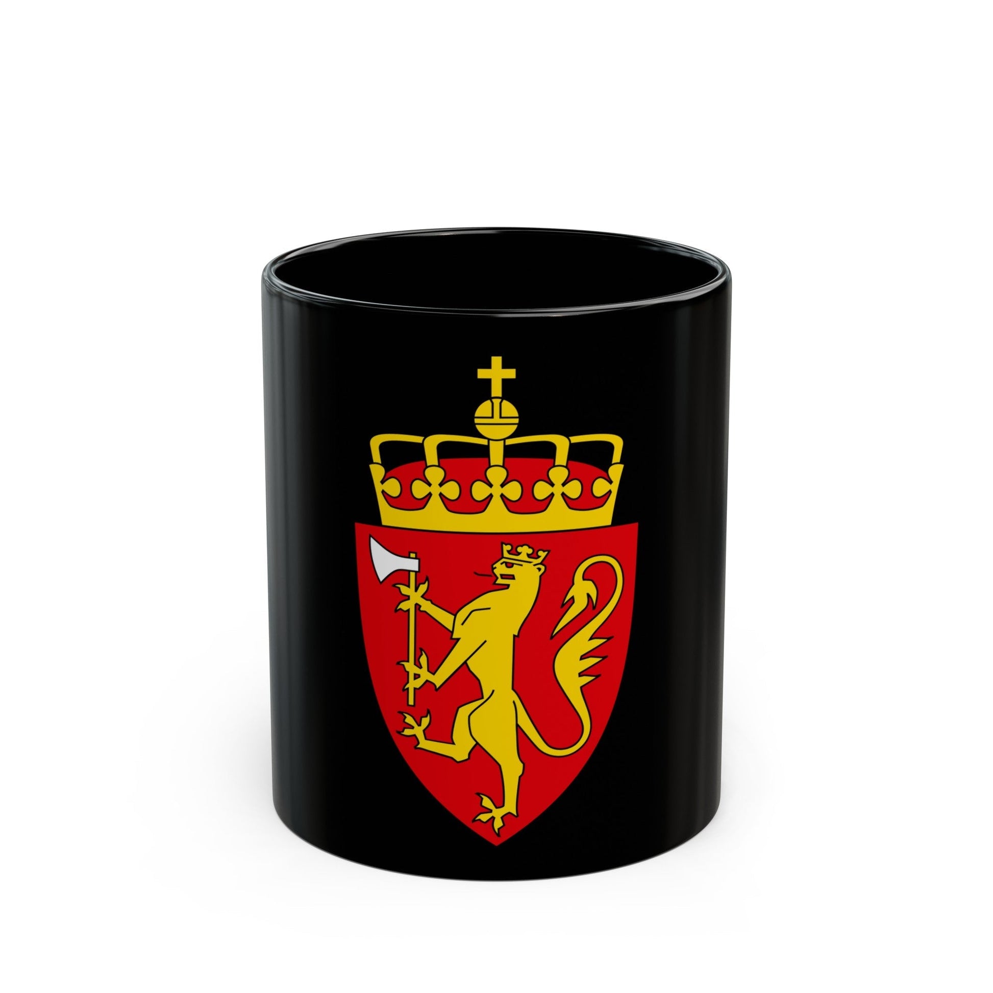 Coat of arms of Norway - Black Coffee Mug-11oz-The Sticker Space