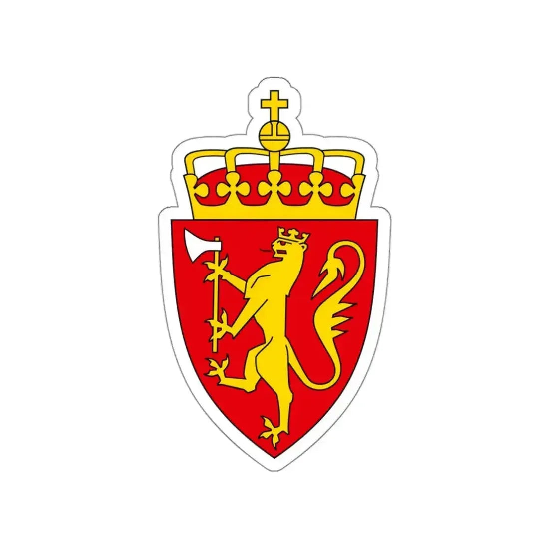 Coat of arms of Norway STICKER Vinyl Die-Cut Decal - The Sticker Space