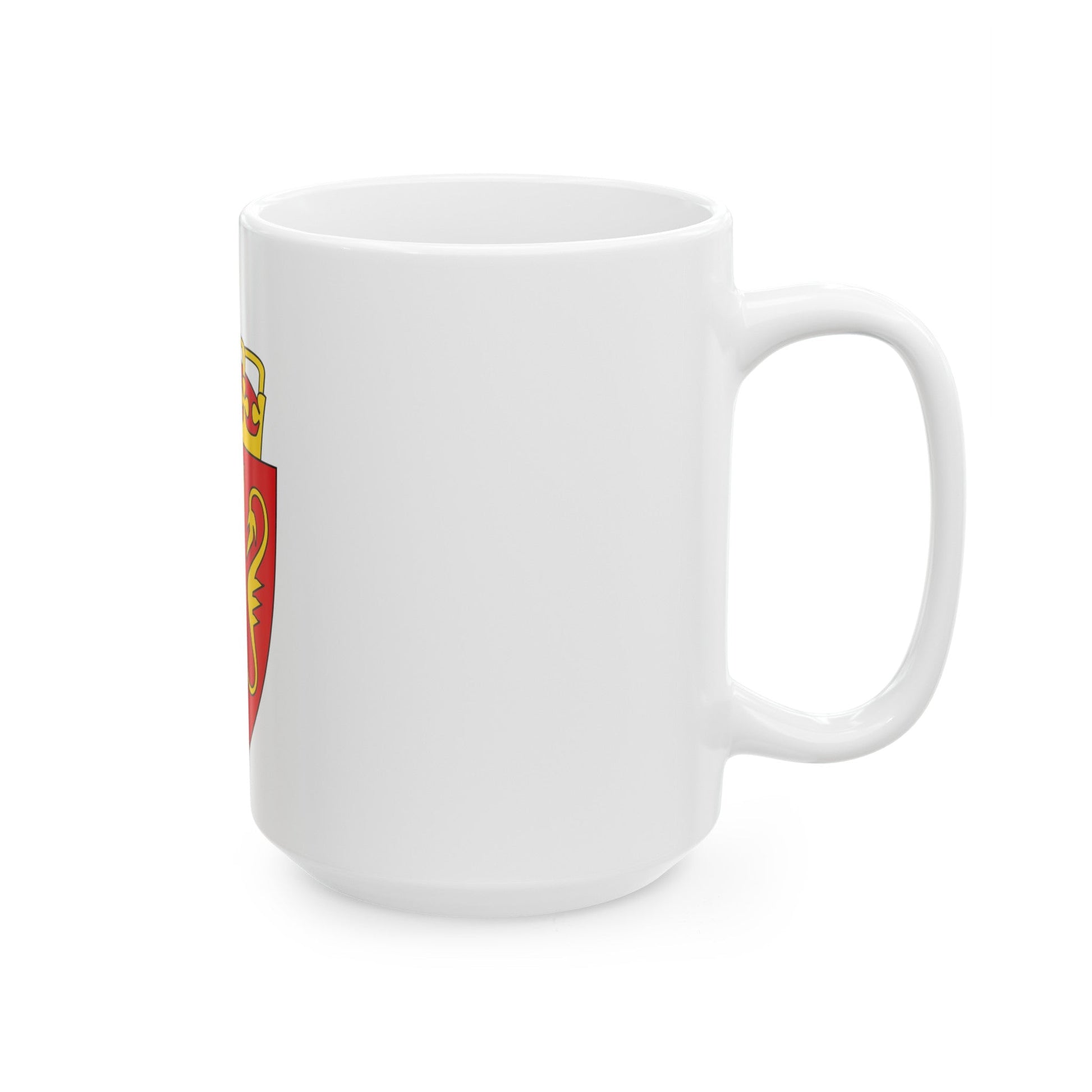 Coat of arms of Norway - White Coffee Mug-The Sticker Space