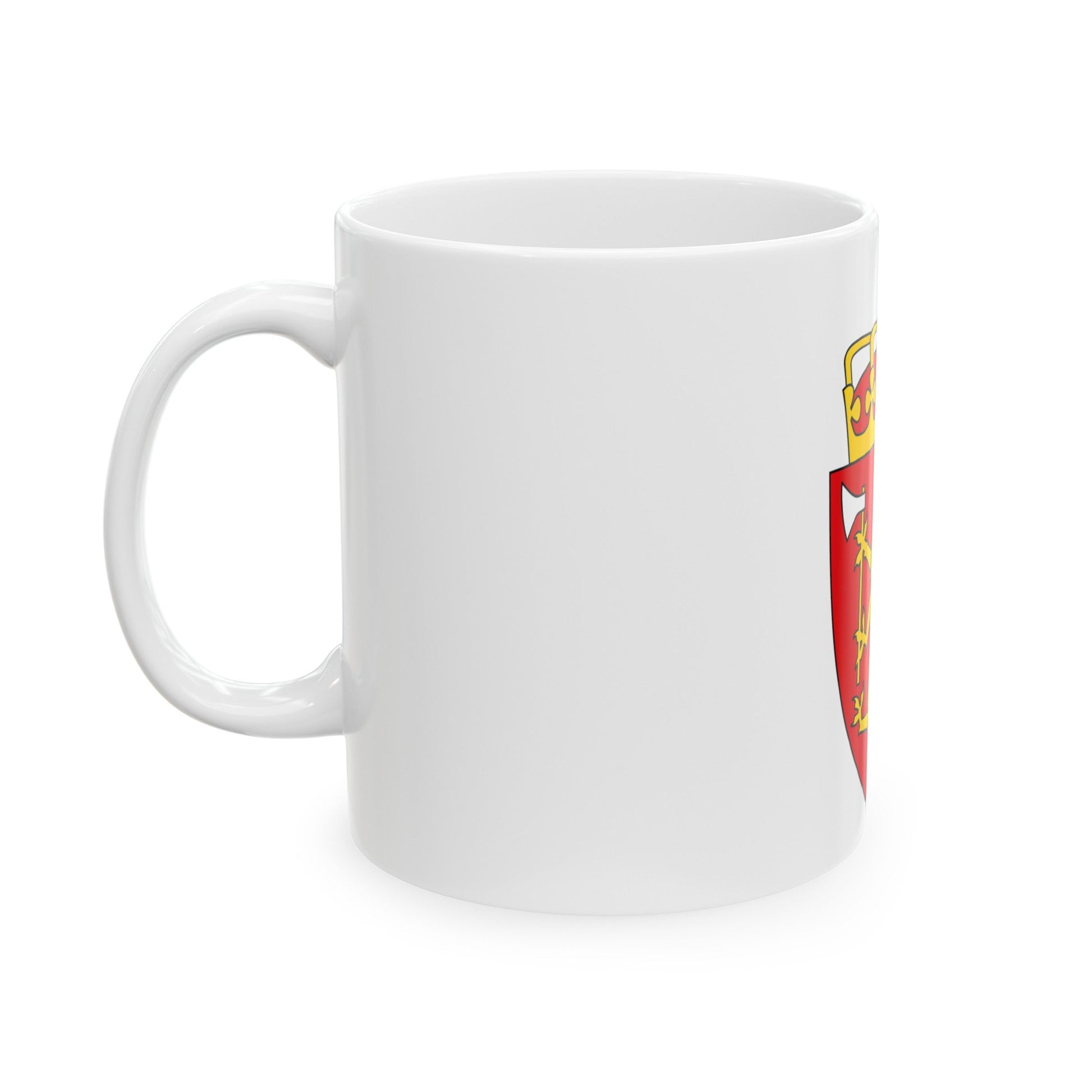 Coat of arms of Norway - White Coffee Mug-The Sticker Space