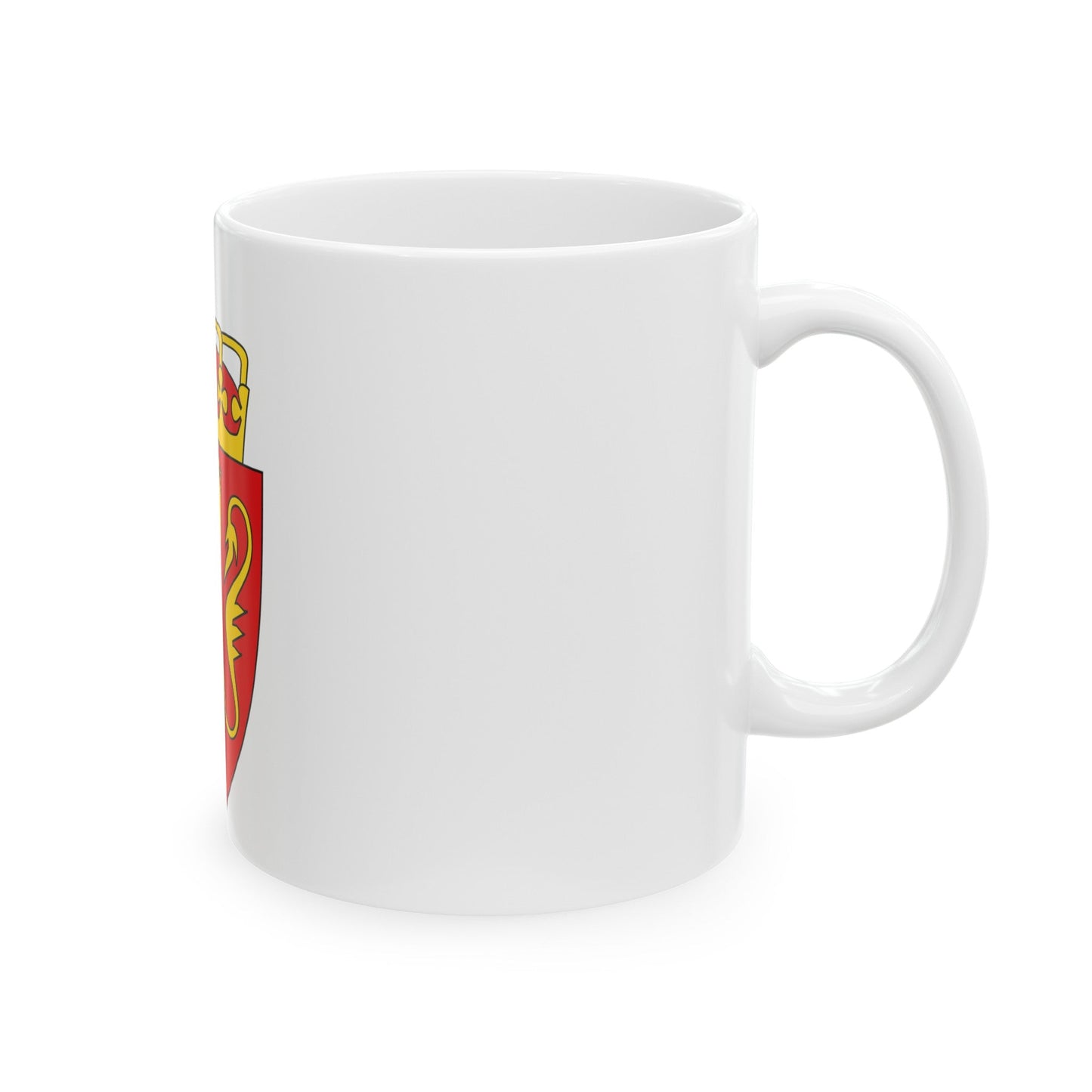 Coat of arms of Norway - White Coffee Mug-The Sticker Space