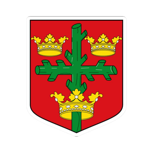 Coat of arms of Nottingham (England) (Coat of Arms) STICKER Vinyl Kiss-Cut Decal 2 Inch White - The Sticker Space