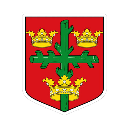 Coat of arms of Nottingham (England) (Coat of Arms) STICKER Vinyl Kiss-Cut Decal 4 Inch White - The Sticker Space