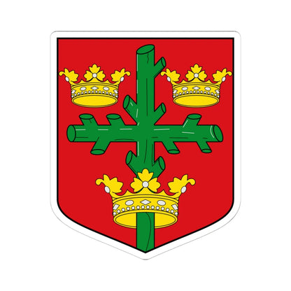 Coat of arms of Nottingham (England) (Coat of Arms) STICKER Vinyl Kiss-Cut Decal 6 Inch White - The Sticker Space