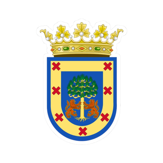 Coat of Arms of Nueva Galicia Colonial (Mexico) (Coat of Arms) STICKER Vinyl Kiss-Cut Decal 2 Inch White - The Sticker Space