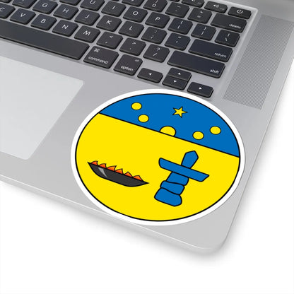 Coat of arms of Nunavut escutcheon (Canada) (Coat of Arms) STICKER Vinyl Kiss-Cut Decal - The Sticker Space