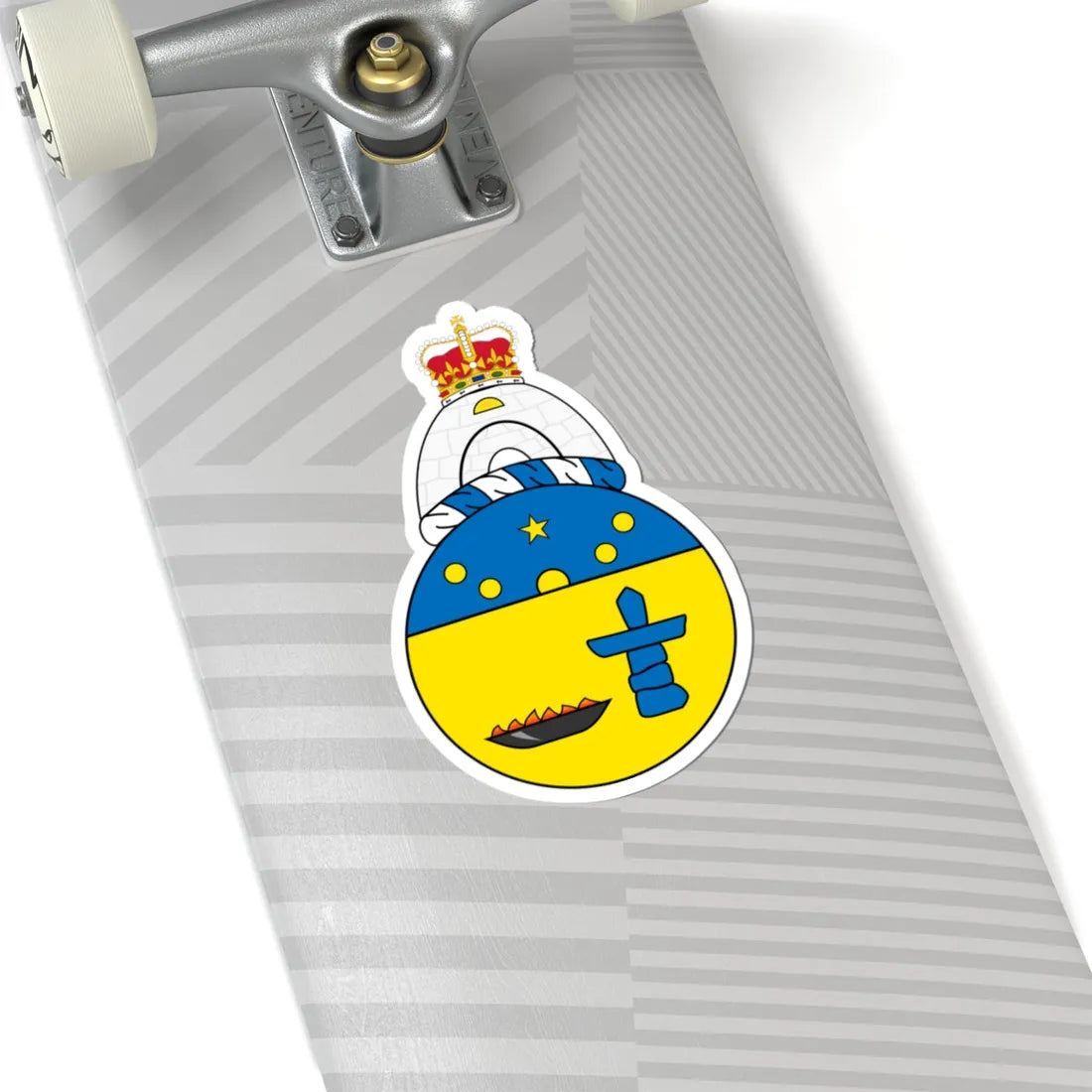 Coat of arms of Nunavut incomplete (Canada) (Coat of Arms) STICKER Vinyl Kiss-Cut Decal - The Sticker Space