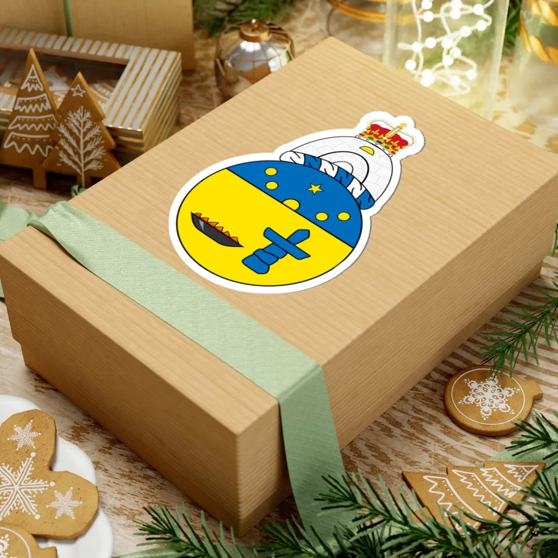 Coat of arms of Nunavut incomplete (Canada) (Coat of Arms) STICKER Vinyl Kiss-Cut Decal - The Sticker Space