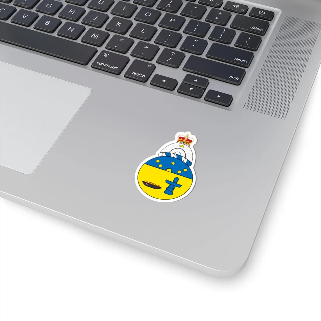 Coat of arms of Nunavut incomplete (Canada) (Coat of Arms) STICKER Vinyl Kiss-Cut Decal - The Sticker Space