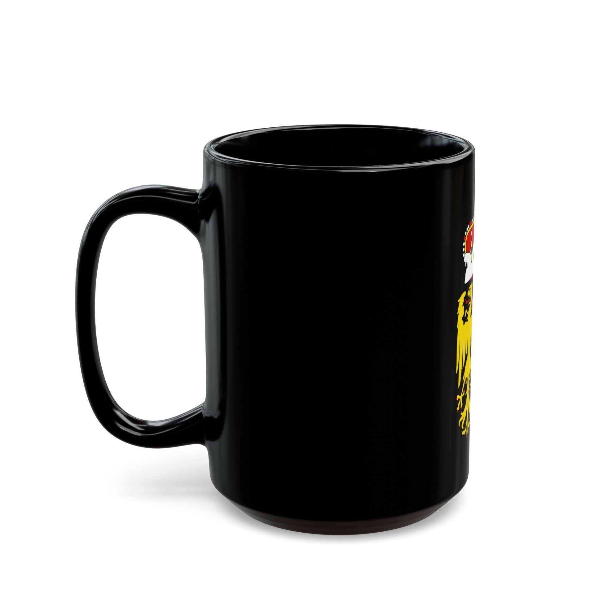 Coat of Arms of Oberoesterreich Austria - Black Coffee Mug-The Sticker Space