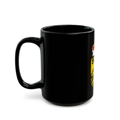 Coat of Arms of Oberoesterreich Austria - Black Coffee Mug-The Sticker Space