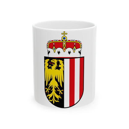 Coat of Arms of Oberoesterreich Austria - White Coffee Mug-11oz-The Sticker Space