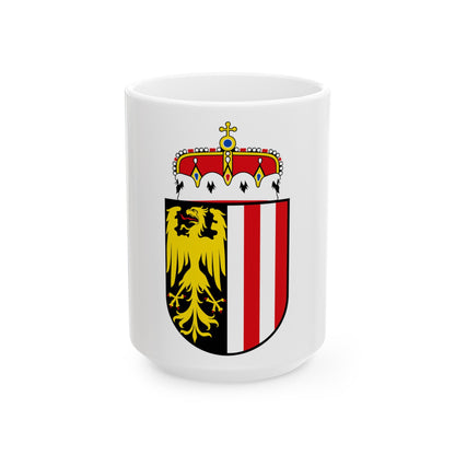 Coat of Arms of Oberoesterreich Austria - White Coffee Mug-15oz-The Sticker Space