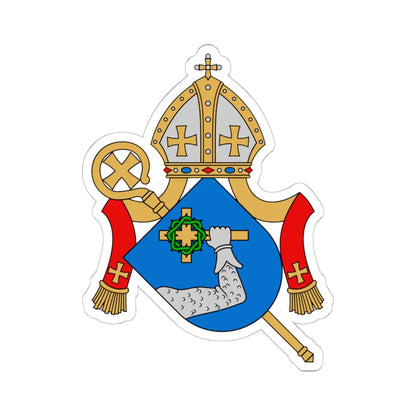 Coat of arms of Olaus Magni (Finland) (Coat of Arms) STICKER Vinyl Kiss-Cut Decal 6 Inch White - The Sticker Space