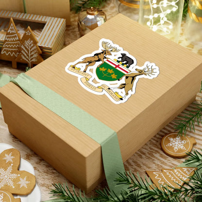 Coat of arms of Ontario Canada (Canada) (Coat of Arms) STICKER Vinyl Kiss-Cut Decal - The Sticker Space