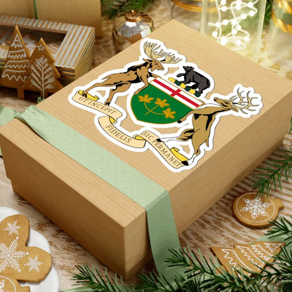 Coat of arms of Ontario Canada (Canada) (Coat of Arms) STICKER Vinyl Kiss-Cut Decal - The Sticker Space