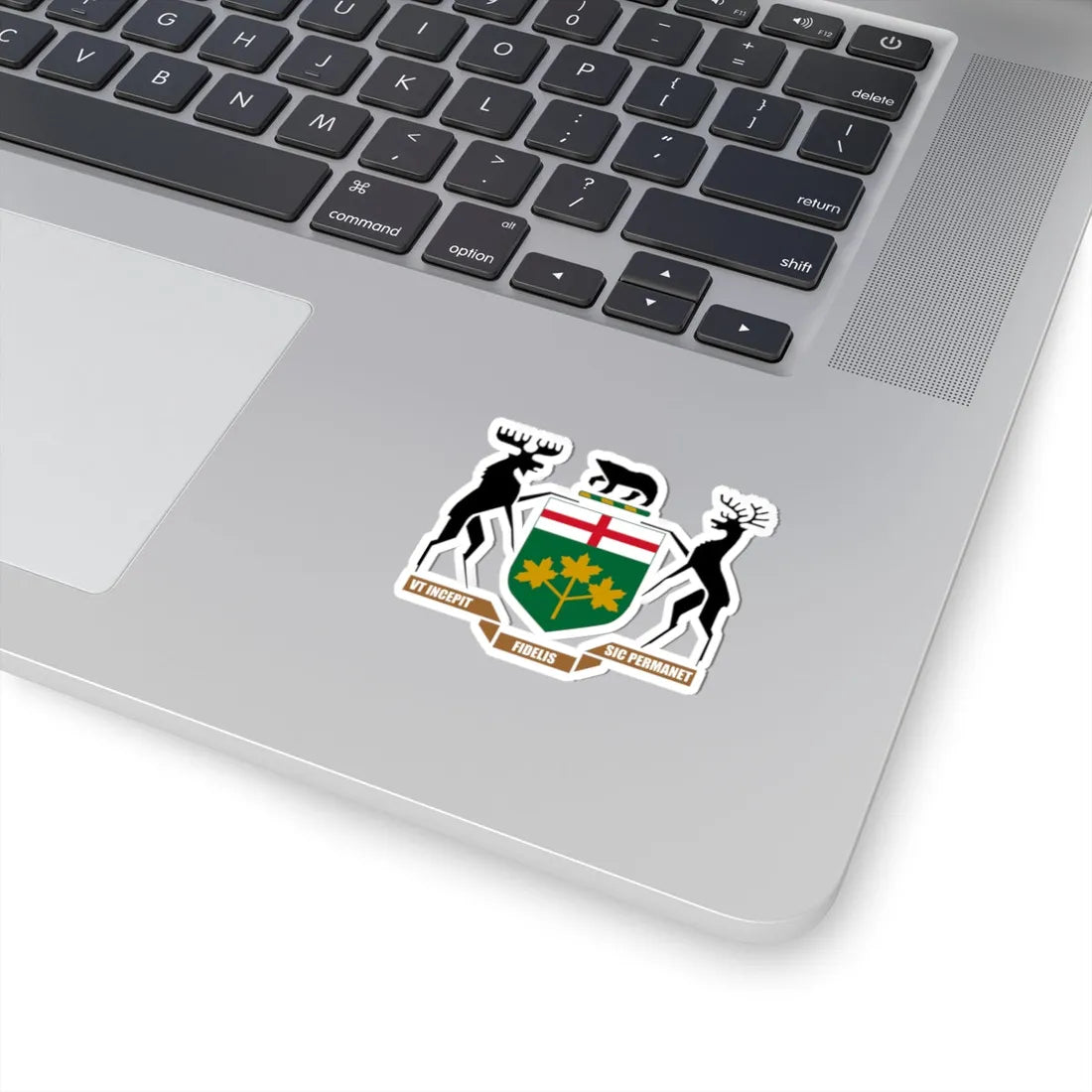 Coat of arms of Ontario HM Government (Canada) (Coat of Arms) STICKER Vinyl Kiss-Cut Decal - The Sticker Space