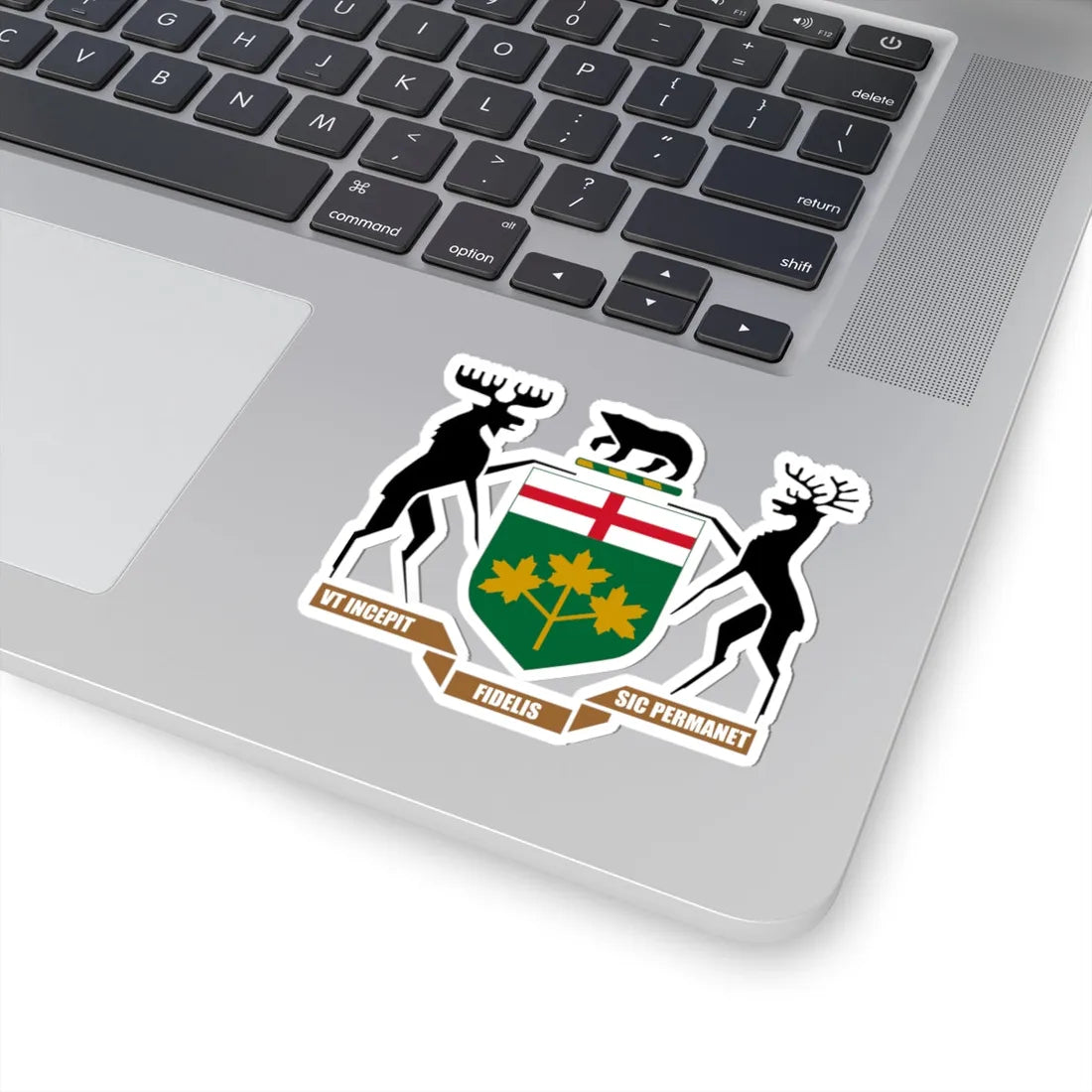 Coat of arms of Ontario HM Government (Canada) (Coat of Arms) STICKER Vinyl Kiss-Cut Decal - The Sticker Space