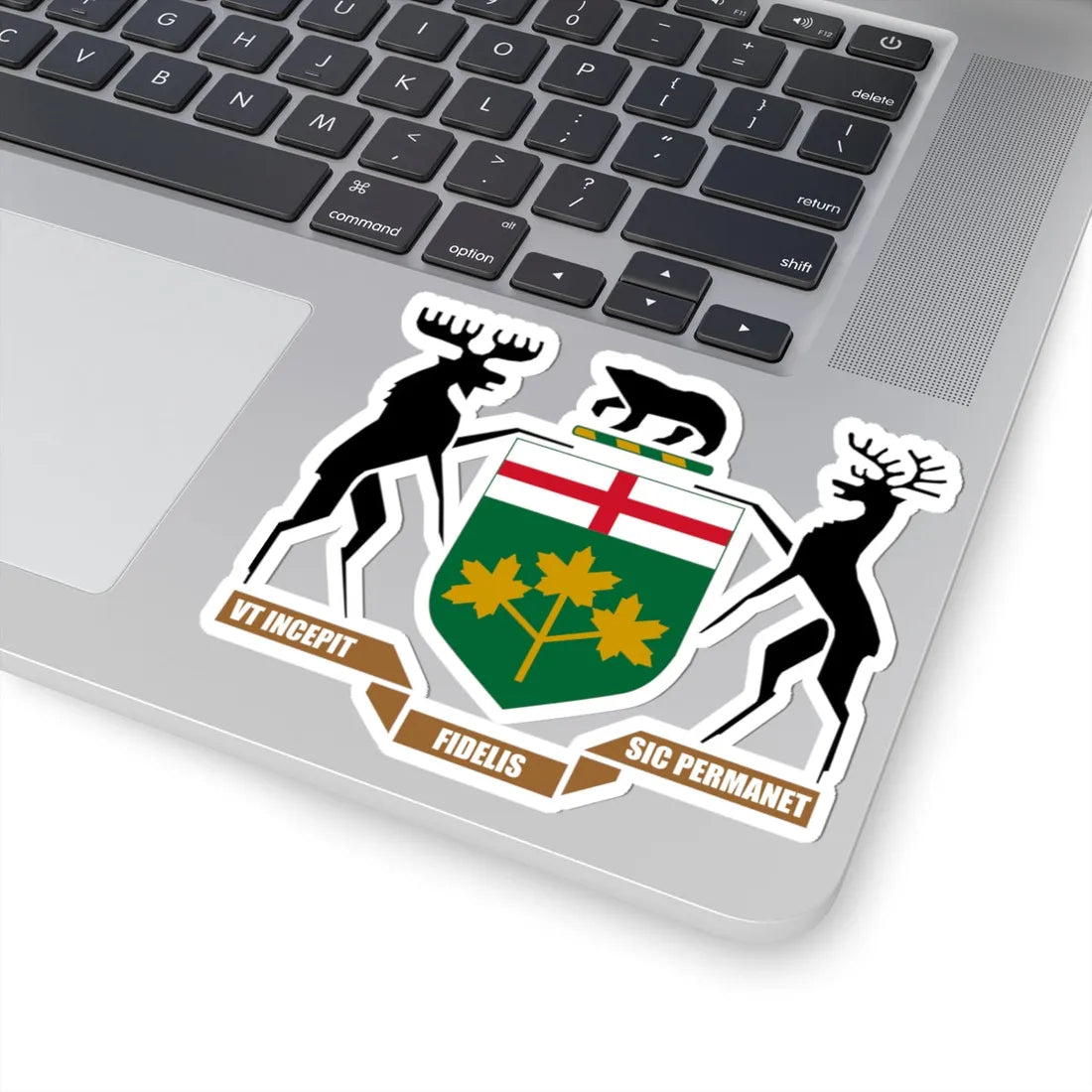 Coat of arms of Ontario HM Government (Canada) (Coat of Arms) STICKER Vinyl Kiss-Cut Decal - The Sticker Space