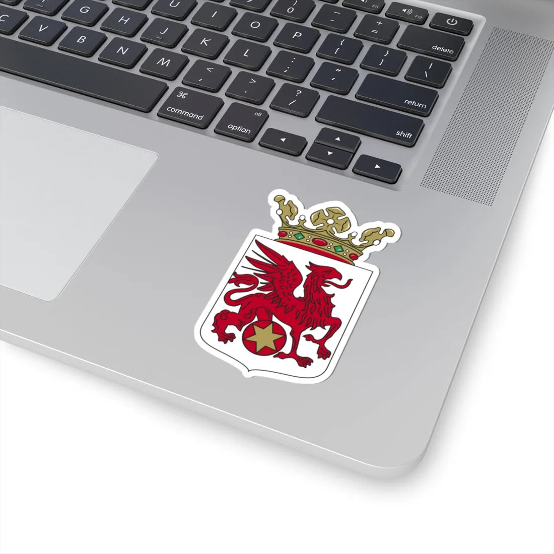 Coat of arms of Ooststellingwerf (Netherlands) (Coat of Arms) STICKER Vinyl Kiss-Cut Decal - The Sticker Space