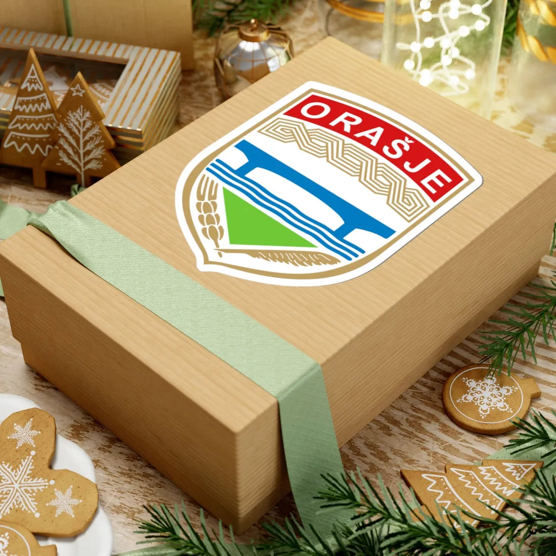 Coat of Arms of Orasje (Bosnia and Herzegovina) (Coat of Arms) STICKER Vinyl Kiss-Cut Decal - The Sticker Space