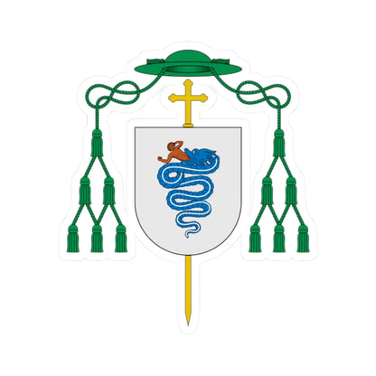 Coat of arms of Ortensio Visconti (Italy) (Coat of Arms) STICKER Vinyl Kiss-Cut Decal 2 Inch White - The Sticker Space