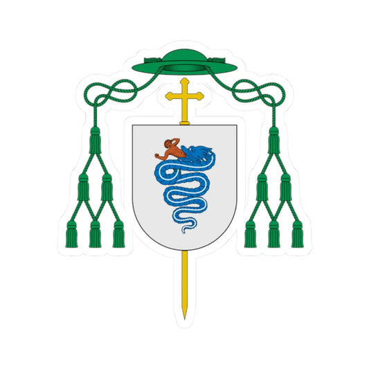 Coat of arms of Ortensio Visconti (Italy) (Coat of Arms) STICKER Vinyl Kiss-Cut Decal 2 Inch White - The Sticker Space