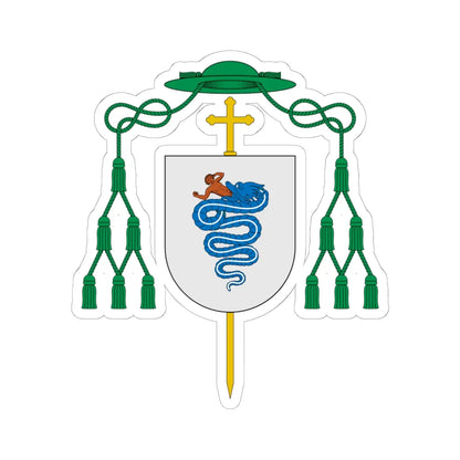 Coat of arms of Ortensio Visconti (Italy) (Coat of Arms) STICKER Vinyl Kiss-Cut Decal 6 Inch White - The Sticker Space