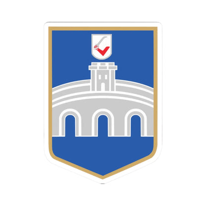 Coat of arms of Osijek (Croatia) (Coat of Arms) STICKER Vinyl Kiss-Cut Decal 2 Inch White - The Sticker Space