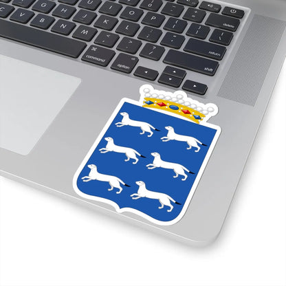 Coat of Arms of Oulu Province (Finland) (Coat of Arms) STICKER Vinyl Kiss-Cut Decal - The Sticker Space