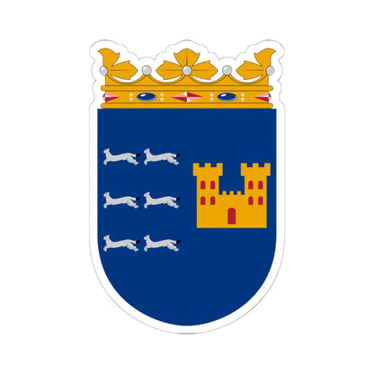 Coat of arms of Oulu Province newer (Finland) (Coat of Arms) STICKER Vinyl Kiss-Cut Decal 6 Inch White - The Sticker Space