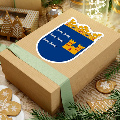 Coat of arms of Oulu Province newer (Finland) (Coat of Arms) STICKER Vinyl Kiss-Cut Decal - The Sticker Space