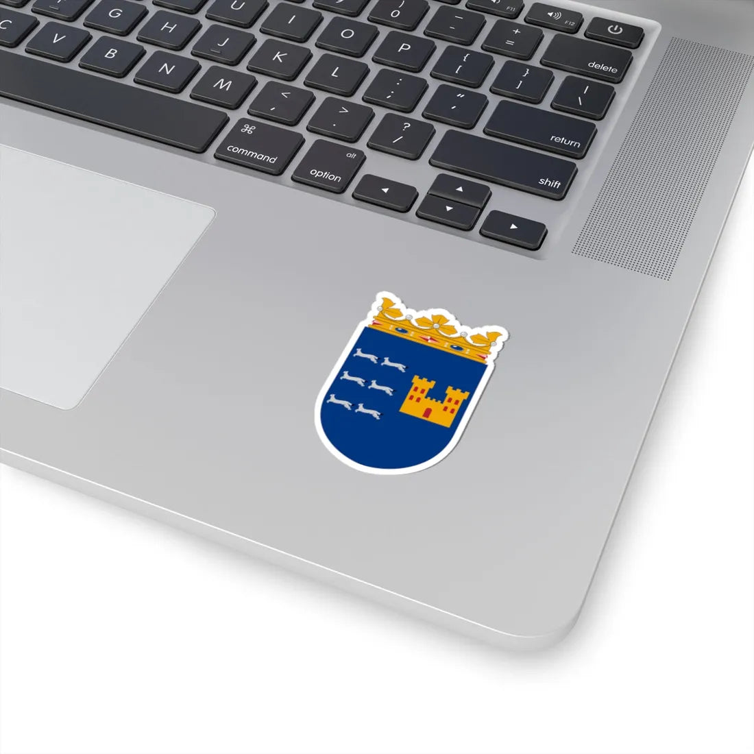 Coat of arms of Oulu Province newer (Finland) (Coat of Arms) STICKER Vinyl Kiss-Cut Decal - The Sticker Space