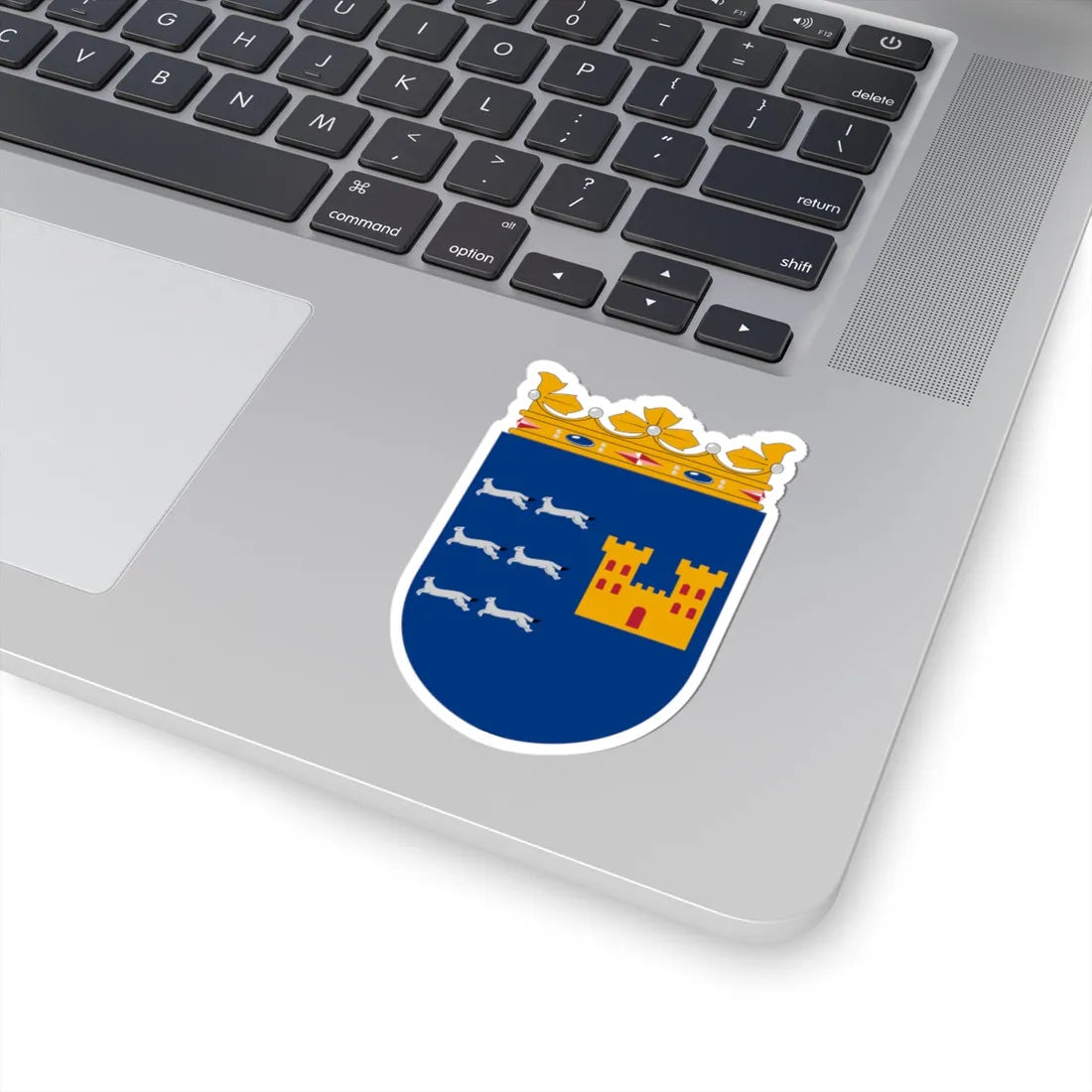 Coat of arms of Oulu Province newer (Finland) (Coat of Arms) STICKER Vinyl Kiss-Cut Decal - The Sticker Space