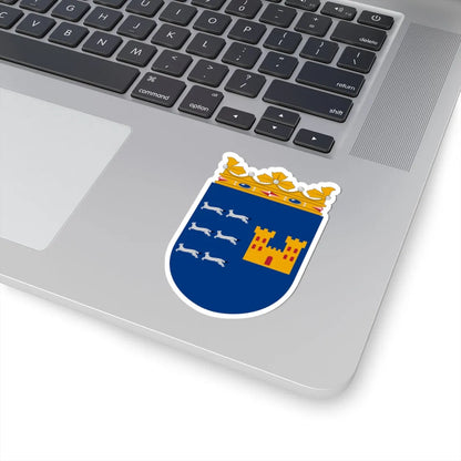 Coat of arms of Oulu Province newer (Finland) (Coat of Arms) STICKER Vinyl Kiss-Cut Decal - The Sticker Space