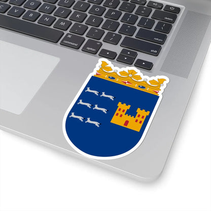 Coat of arms of Oulu Province newer (Finland) (Coat of Arms) STICKER Vinyl Kiss-Cut Decal - The Sticker Space