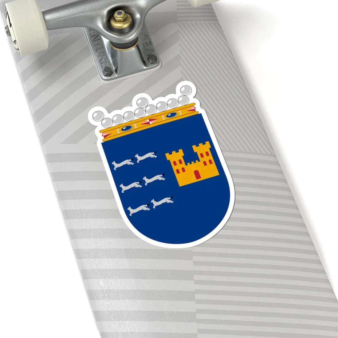 Coat of arms of Oulu Province older (Finland) (Coat of Arms) STICKER Vinyl Kiss-Cut Decal - The Sticker Space