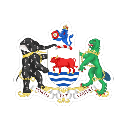 Coat of arms of Oxford (England) (Coat of Arms) STICKER Vinyl Kiss-Cut Decal 3 Inch White - The Sticker Space