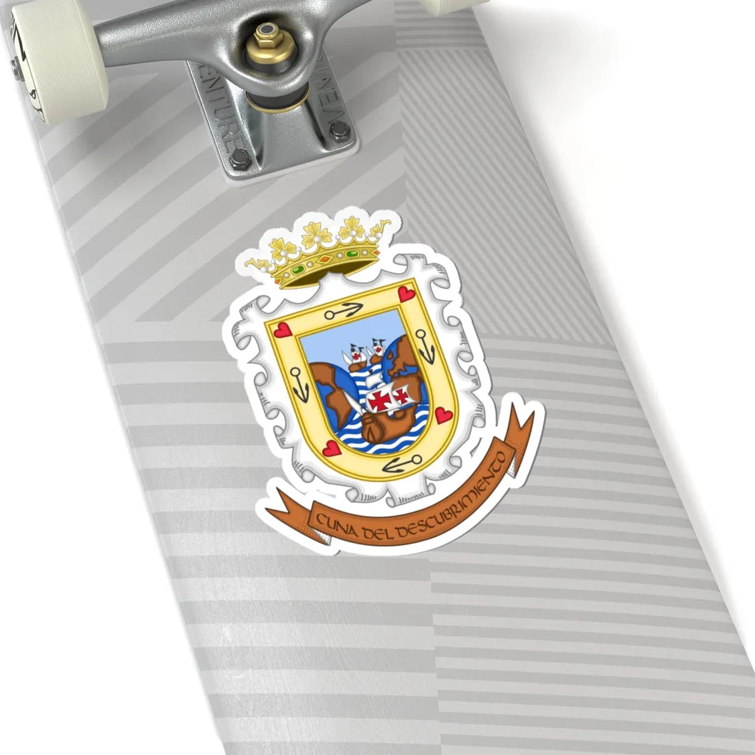 Coat of Arms of Palos de la Frontera (Spain) (Coat of Arms) STICKER Vinyl Kiss-Cut Decal - The Sticker Space