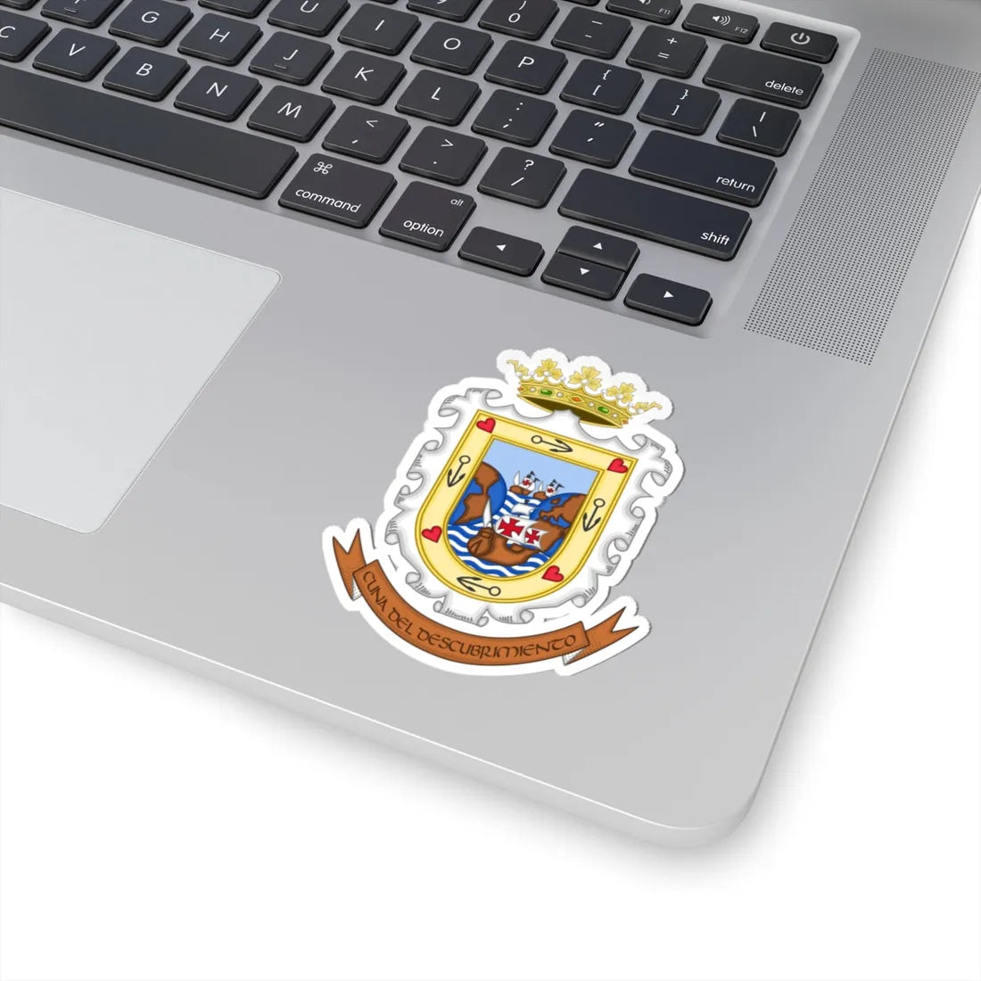 Coat of Arms of Palos de la Frontera (Spain) (Coat of Arms) STICKER Vinyl Kiss-Cut Decal - The Sticker Space