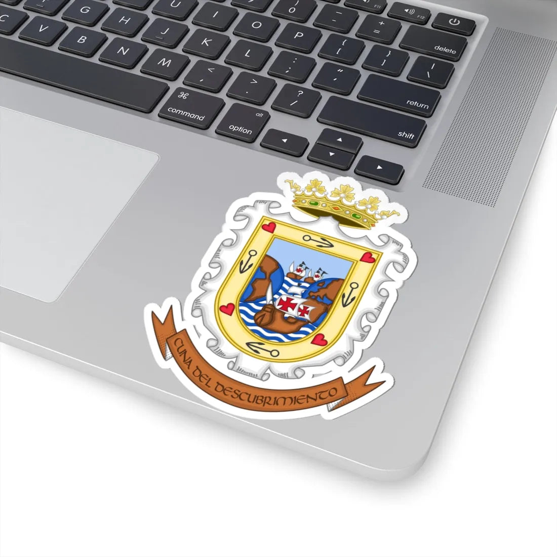 Coat of Arms of Palos de la Frontera (Spain) (Coat of Arms) STICKER Vinyl Kiss-Cut Decal - The Sticker Space