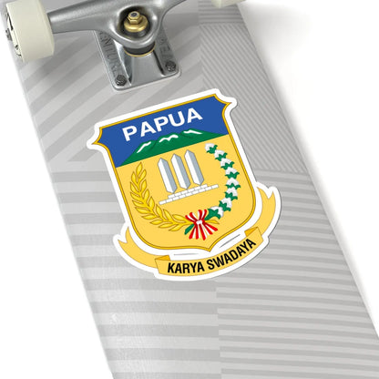 Coat of arms of Papua 2 (Indonesia) (Coat of Arms) STICKER Vinyl Kiss-Cut Decal - The Sticker Space
