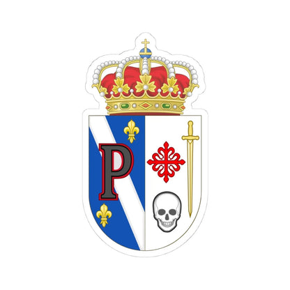 Coat of Arms of Pastrana Spain (Spain) (Coat of Arms) STICKER Vinyl Kiss-Cut Decal 4 Inch White - The Sticker Space