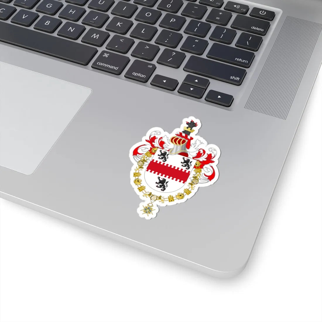 Coat of Arms of Patricio Aylwin Order of Charles III (Spain) (Coat of Arms) STICKER Vinyl Kiss-Cut Decal - The Sticker Space