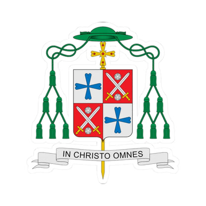 Coat of arms of Paul Verschuren (Finland) (Coat of Arms) STICKER Vinyl Kiss-Cut Decal 2 Inch White - The Sticker Space