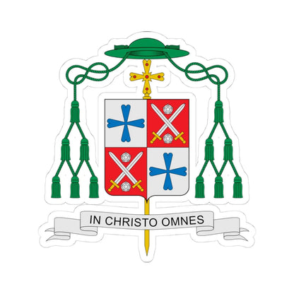 Coat of arms of Paul Verschuren (Finland) (Coat of Arms) STICKER Vinyl Kiss-Cut Decal 4 Inch White - The Sticker Space