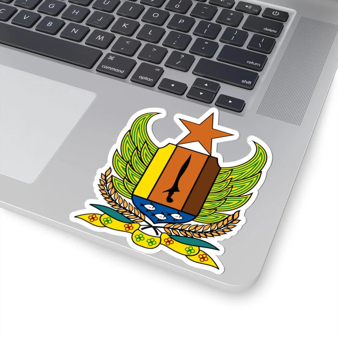 Coat of arms of Pekalongan Regency (Indonesia) (Coat of Arms) STICKER Vinyl Kiss-Cut Decal - The Sticker Space