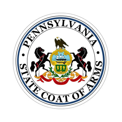 Coat of arms of Pennsylvania STICKER Vinyl Die-Cut Decal - The Sticker Space