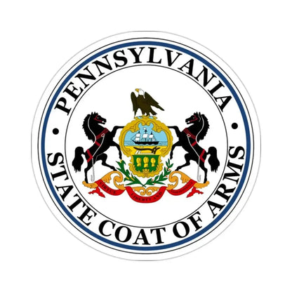 Coat of arms of Pennsylvania STICKER Vinyl Die-Cut Decal - The Sticker Space